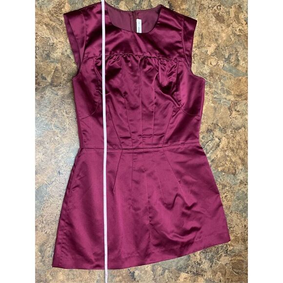 Prada Spring 2006 Silk Shiny Tailored Peplum Dressy Tunic Tank Top sz 40 - Picture 10 of 10